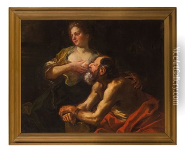 Carita Romana Oil Painting - Daniel (Joseph D.) Seiter