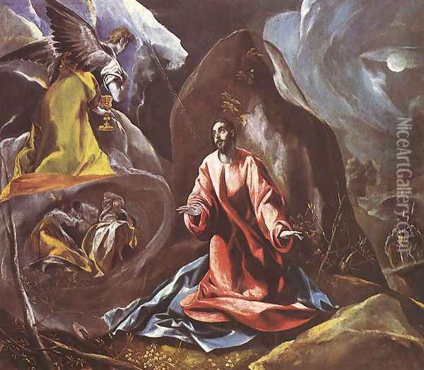 Agony in the Garden Oil Painting - El Greco (Domenikos Theotokopoulos)