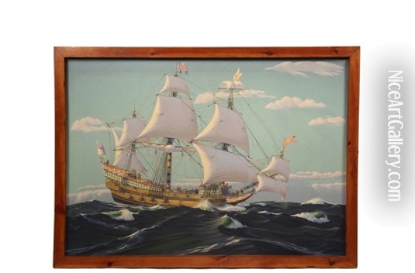 The Mayflower Oil Painting - Griffith Bailey Coale