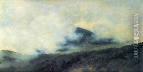 Rocca di Papa in the Mist Oil Painting - Pierre-Henri de Valenciennes