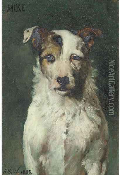 Mike a terrier Oil Painting - John Dawson Watson