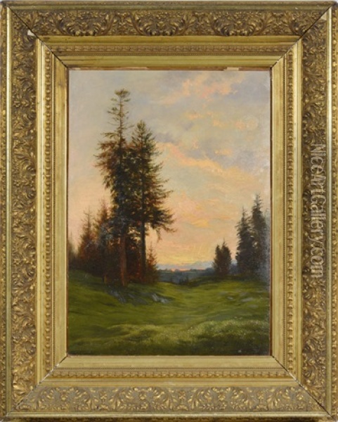 Paysage De Campagne Oil Painting - Edouard-Louis-Auguste Metton