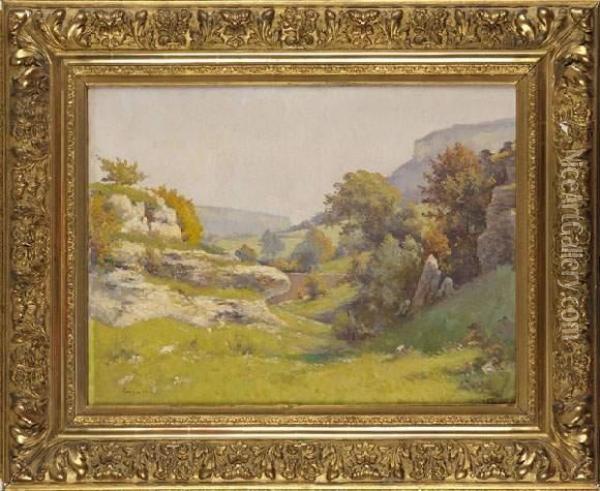 (ne A Saint-jean D'angely, Actif Au Debut Du Xxeme Siecle)
 Paysage Rocheux Oil Painting - Georges Larocque