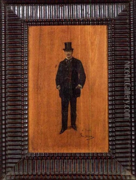 Portrait D'homme Oil Painting - Jean Beraud