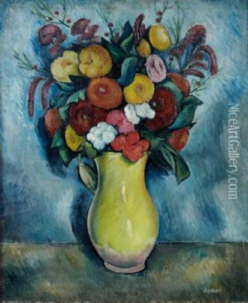 Fleurs Oil Painting - Georges Ascher
