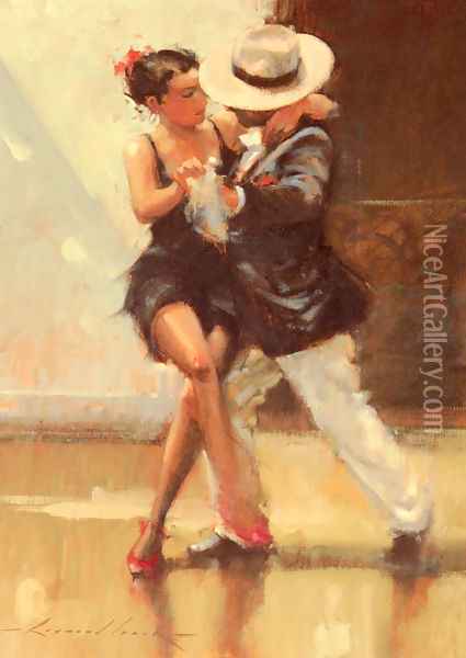 Put On Your Red Shoes Oil Painting - Raymond Leech