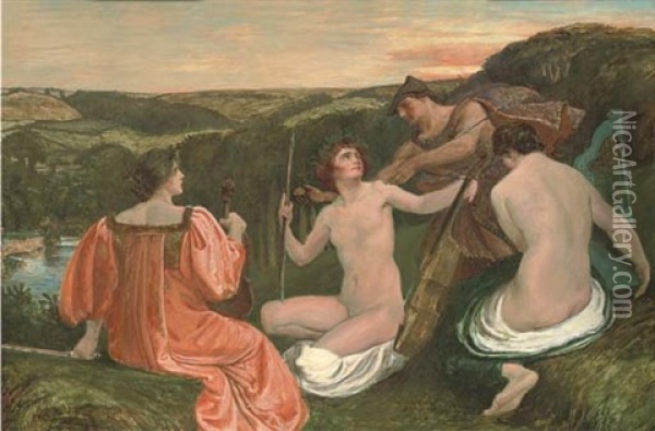 The Judgement Of Paris Oil Painting - Charles Holroyd