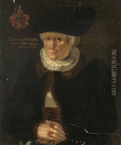  Portrait D'homme En Colerette  Oil Painting - Nicolas Neufchatel
