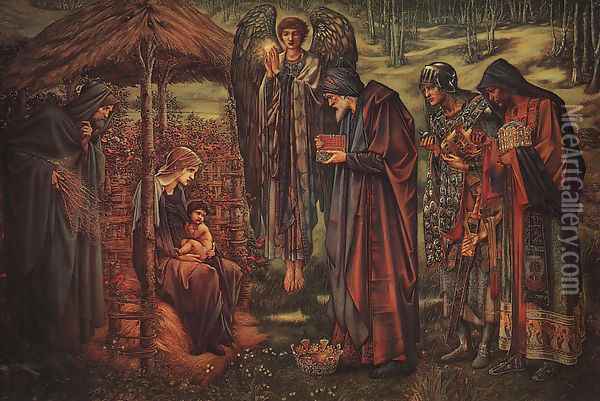 The Star of Bethlehem 1888-91 Oil Painting - Sir Edward Coley Burne-Jones