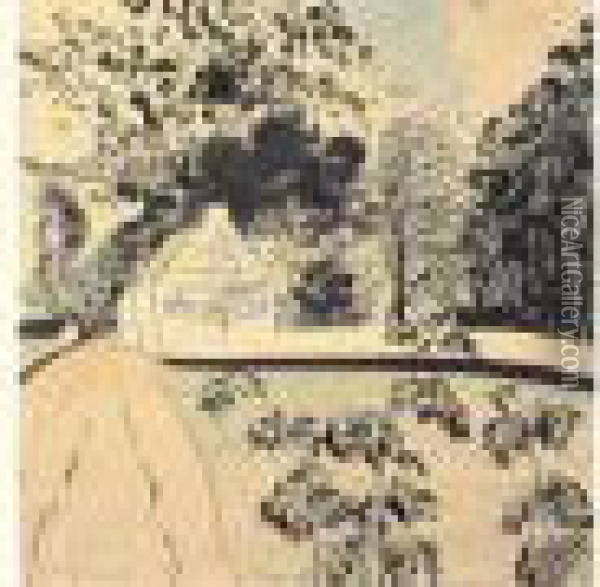 Landschap Met Hoeve (1917) Oil Painting - Leon Spilliaert