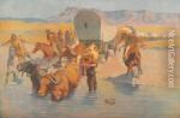 Artist's Proofs, Six Remington Paintings In Colors Oil Painting - Frederic Remington