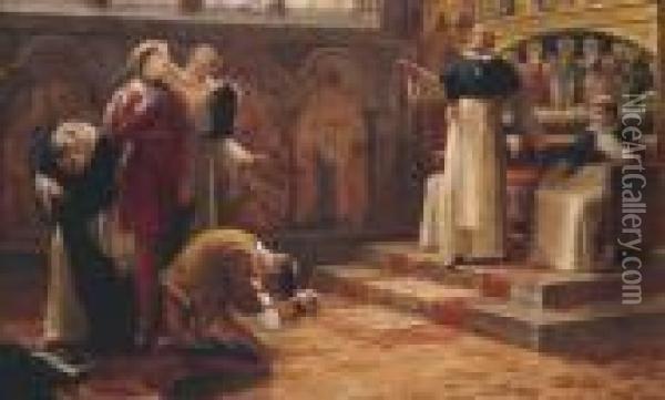 Joan Of Arc Oil Painting - John Scott