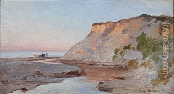 Aaens Udlob I Havet I Lonstrup Oil Painting - Christian Ferdinand Andreas Molsted