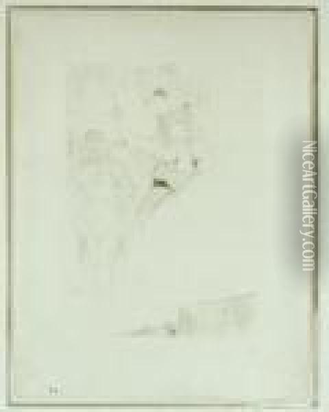Lender Dansant Le Pas Du Bolero, Dans 'chilperic' (d. 104; A. 128;w. 103) Oil Painting - Henri De Toulouse-Lautrec