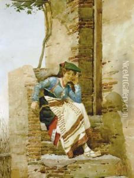 Daydreaming Oil Painting - Filippo Indoni