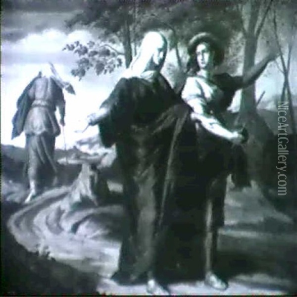Ruth Und Esther Oil Painting - Julius Schnorr Von Carolsfeld