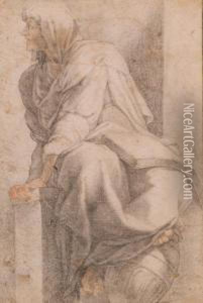 Figura Di Sibilla Oil Painting - Andrea Del Sarto