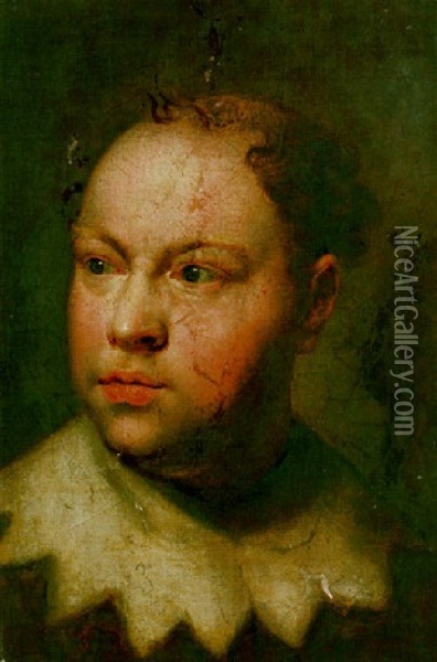Portrait Of Father John Gahagan In Van Dyck Costume Oil Painting - Anton Raphael Mengs