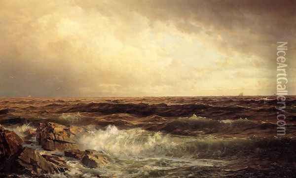 Seascape III Oil Painting - William Trost Richards