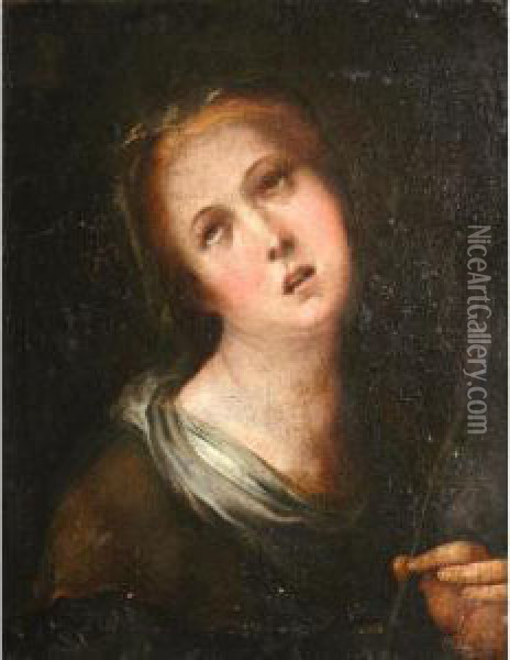 St. Thecla Oil Painting - Bernardo Strozzi