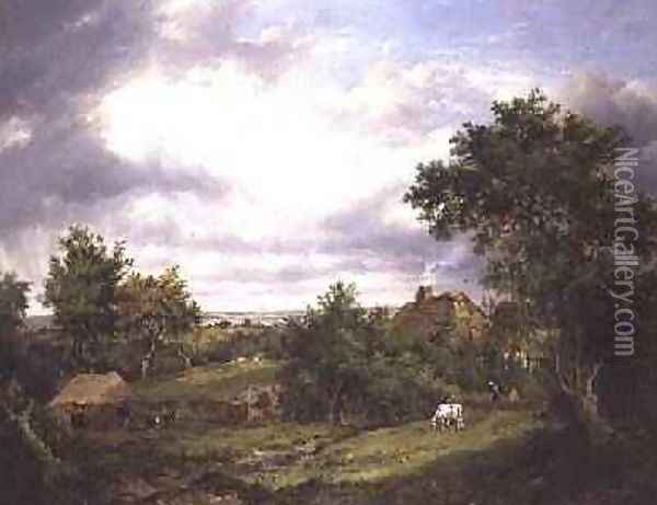 View in Hampshire Oil Painting - Patrick Nasmyth