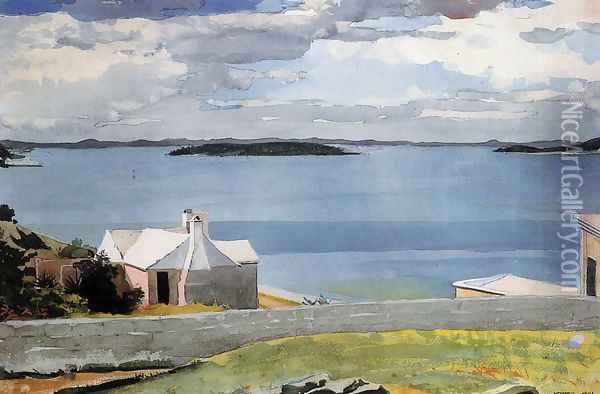 Inland Water, Bermuda Oil Painting - Winslow Homer