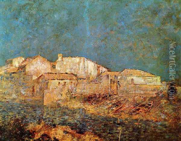 Venetian Landscape Oil Painting - Odilon Redon