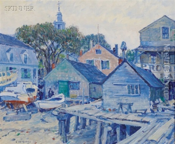 Provincetown Bar And Bakery Oil Painting - Clifford Warren Ashley