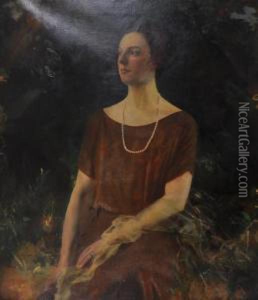 Portrait Full Length Oil Painting - Charles Sims