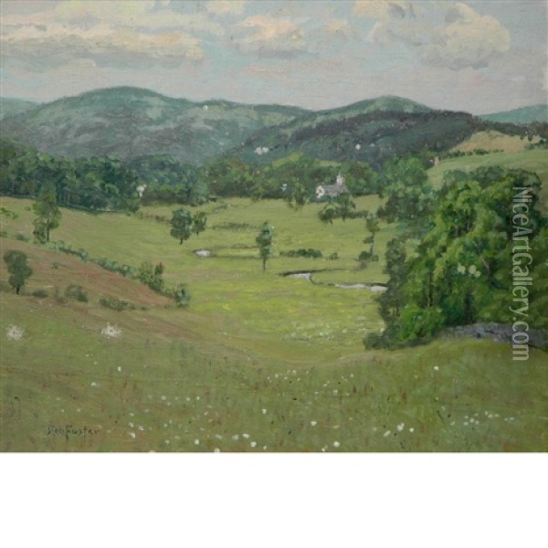 Valley Landscape Oil Painting - Ben Foster