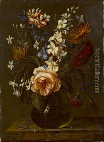 Blumenstillleben Oil Painting - Abraham Bosschaert