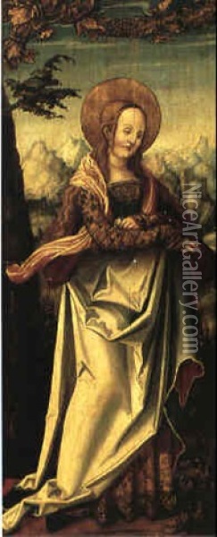 Kvinnligt Helgon Oil Painting - Hans Burgkmair the elder