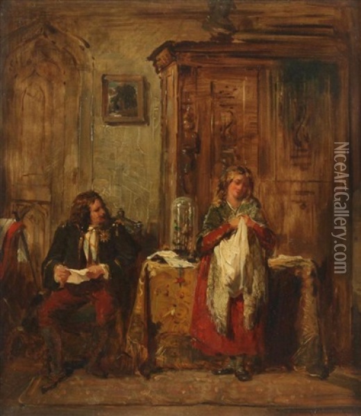 Jeanie Dean's Interview With The Duke Of Argyll Oil Painting - Thomas Faed