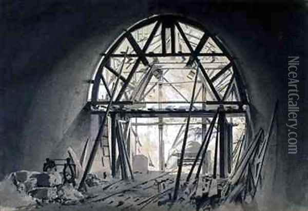 North Church Tunnel Oil Painting - John Cooke Bourne