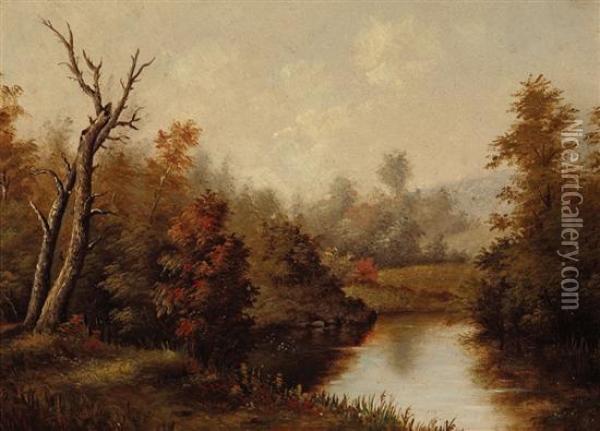 Early Autumn Oil Painting - Thomas Doughty