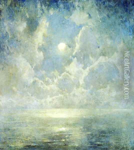 Moonlight on the Kattegat Oil Painting - Emil Carlsen