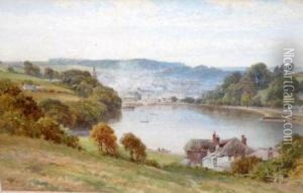 A View In The Lake District Oil Painting - Harry Sutton Palmer