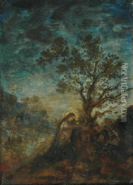 Christ In The Garden Of Olives Oil Painting - Gustave Moreau