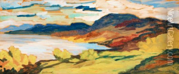 Landscape From Norrland Oil Painting - Helmer Osslund