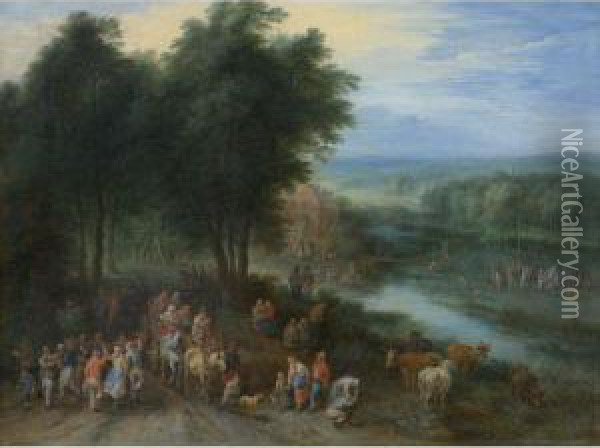 A Village Kermesse Oil Painting - Theobald Michau