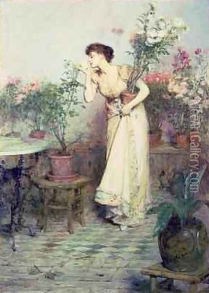 In the Conservatory 1894 Oil Painting - Sir William Quiller-Orchardson