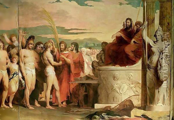 Crowning the Victors at Olympia, third in the series 'The Progress of Human Culture and Knowledge' Oil Painting - James Barry