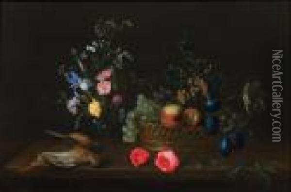 Nature Morte De Fruits Oil Painting - Frans Ykens