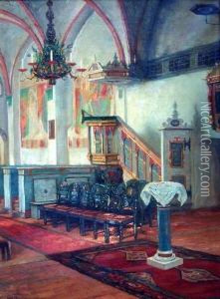 Kircheninterieur Oil Painting - Wilhelm Beckmann