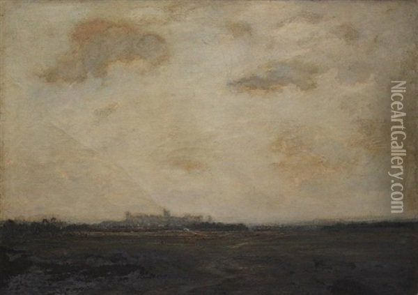 Windsor, From Eton Wick Oil Painting - James Herbert Snell