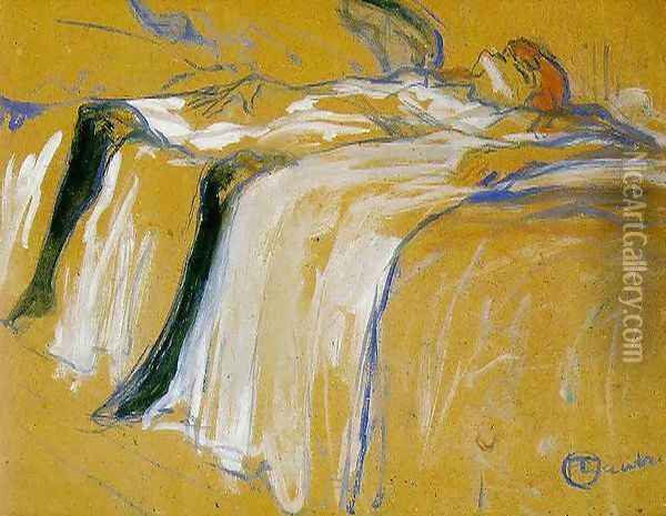 Alone Oil Painting - Henri De Toulouse-Lautrec