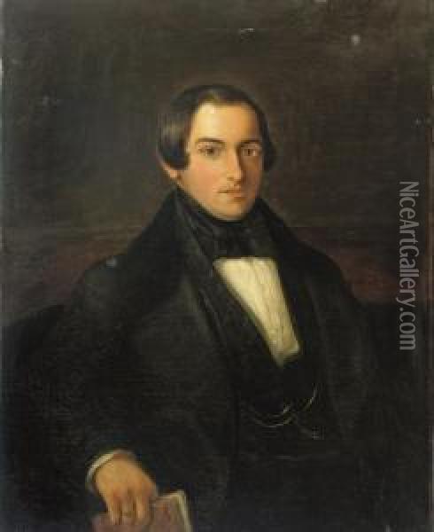 Portrait Of Ary Prins Oil Painting - Raden Sjarief B. Saleh