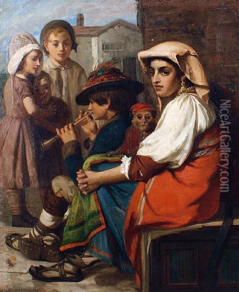 The Itinerants Oil Painting - William Holyoake