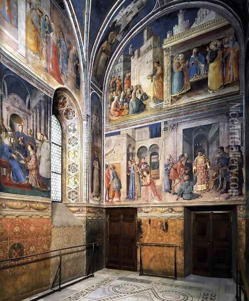 View of the chapel Oil Painting - Angelico Fra