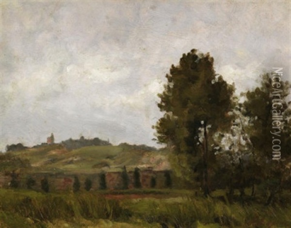 Franzosische Sommerlandschaft (montmartre?) Oil Painting - Stanislas Lepine